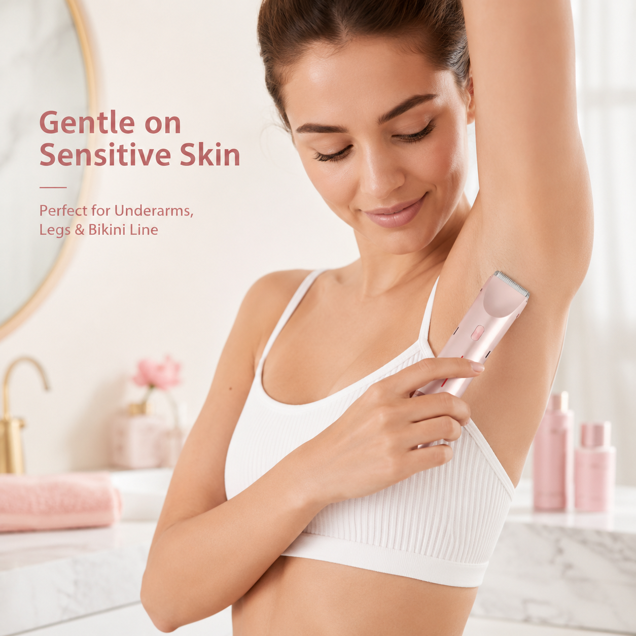 AngelSkin DuoTrim 2-in-1 Women’s Shaver for Sensitive Skin