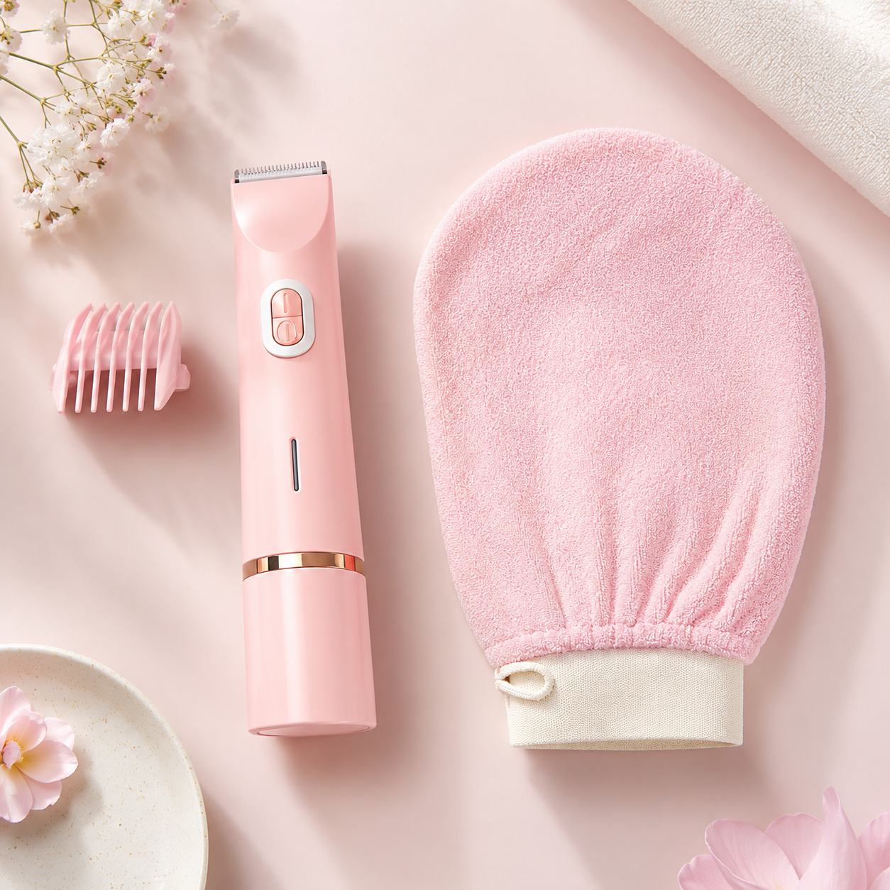 AngelSkin DuoTrim 2-in-1 Women’s Shaver for Sensitive Skin