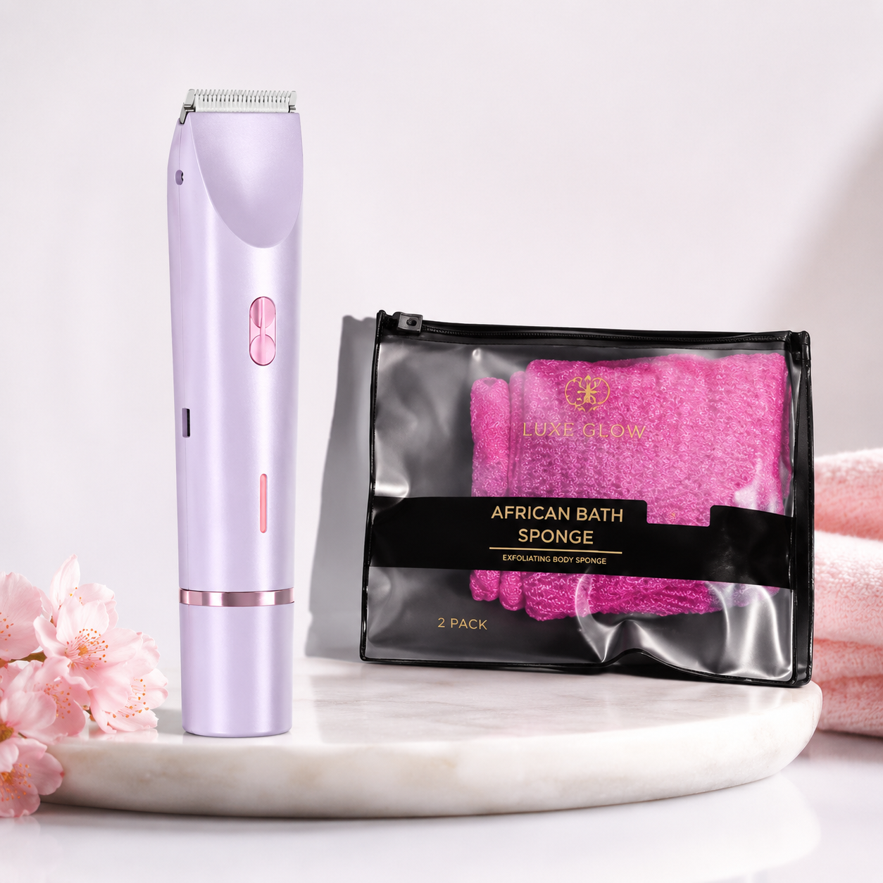 AngelSkin DuoTrim 2-in-1 Women’s Shaver for Sensitive Skin